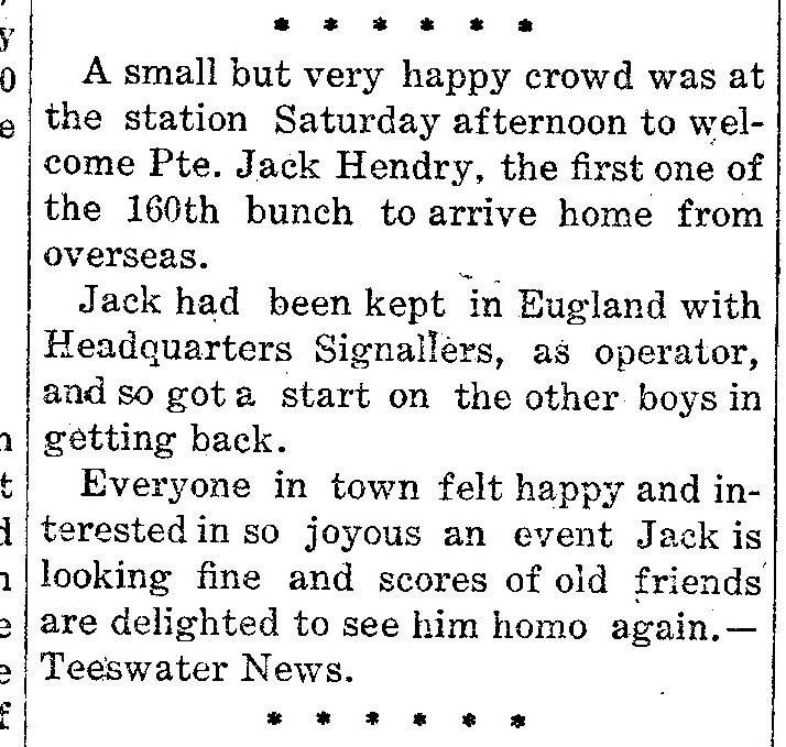 The Kincardine Reporter, January 2, 1919